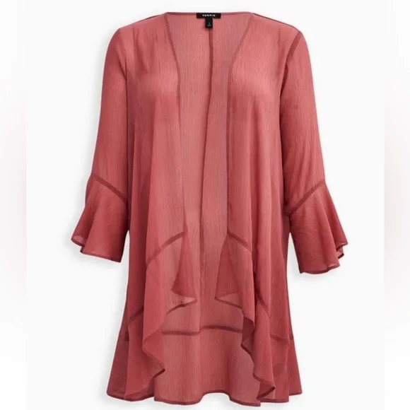 NWT- Torrid Sheer Kimono Size: 4 - Picture 1 of 8